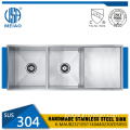 Drainboard Sink Under mount Stainless Steel Sink with Drainboard Supplier